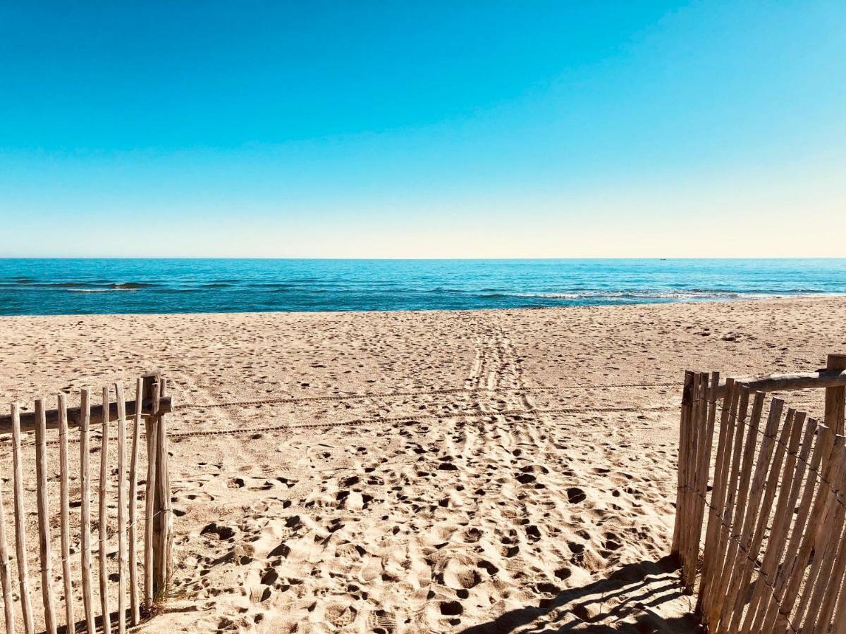 Barcaresa-Villa Vue Mer Acces Direct Plage - Piscine Le Barcarès エクステリア 写真